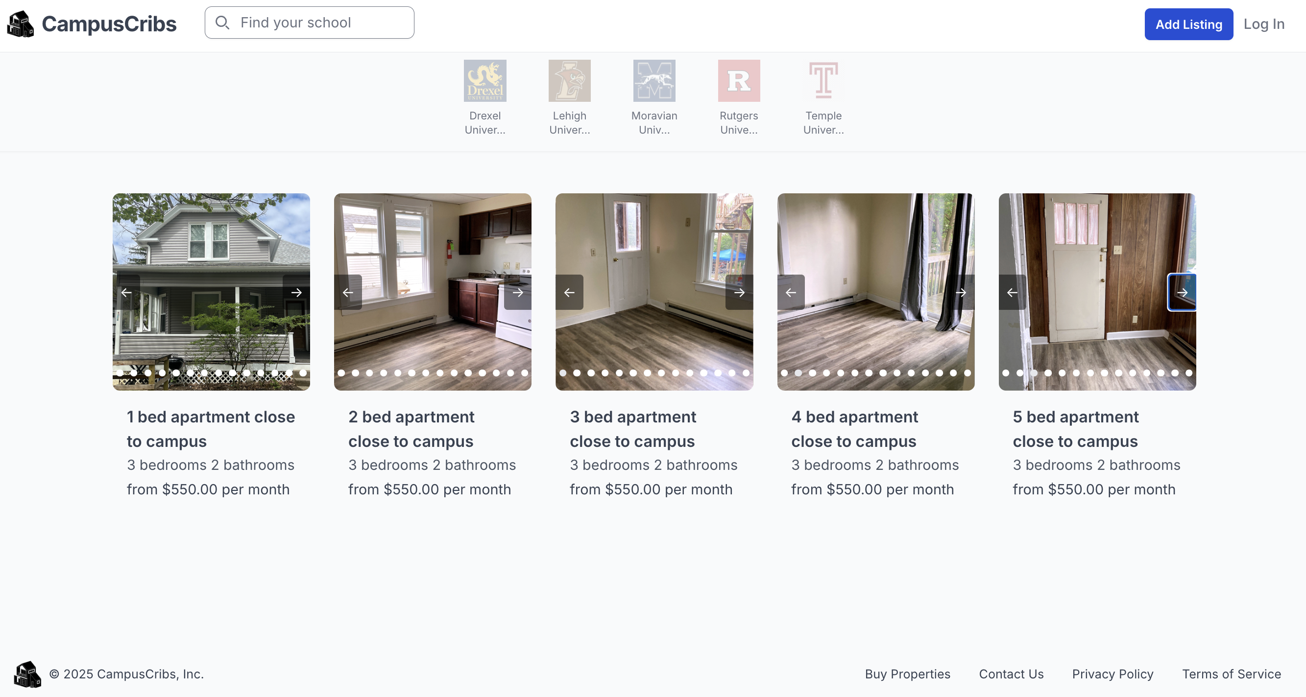 Campus Cribs Home Page