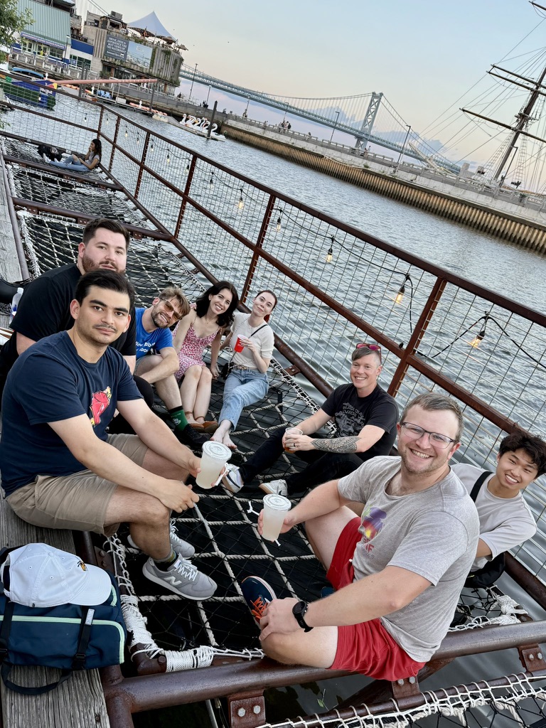 Penns Landing drinks after Rails Conf Philadelphia